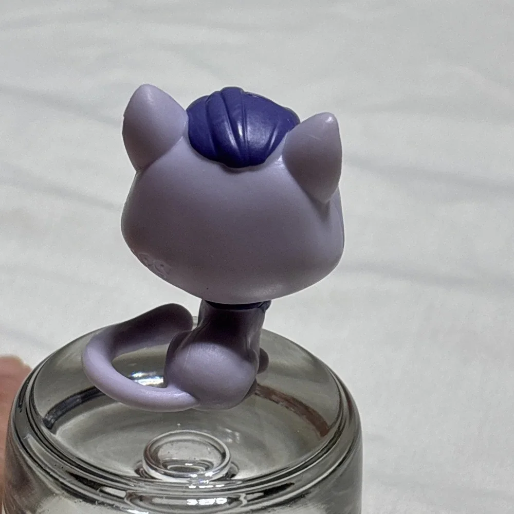Littlest Pet Shop‎ LPS #2-76 Dane Catso Cat Purple Kitty Blue Eyes